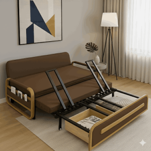 Sofa giường cho văn phòng nhỏ khung kéo