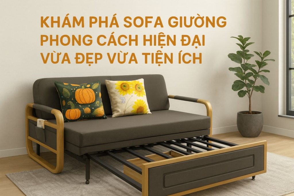 Sofa giường phong cách hiện đại