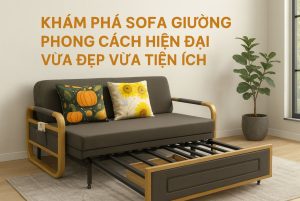 Sofa giường phong cách hiện đại