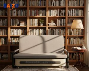 Sofa giường gập gọn 1m2 màu xám