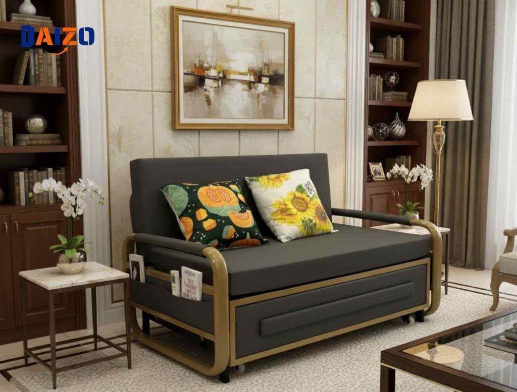 Sofa giường bọc da cao cấp