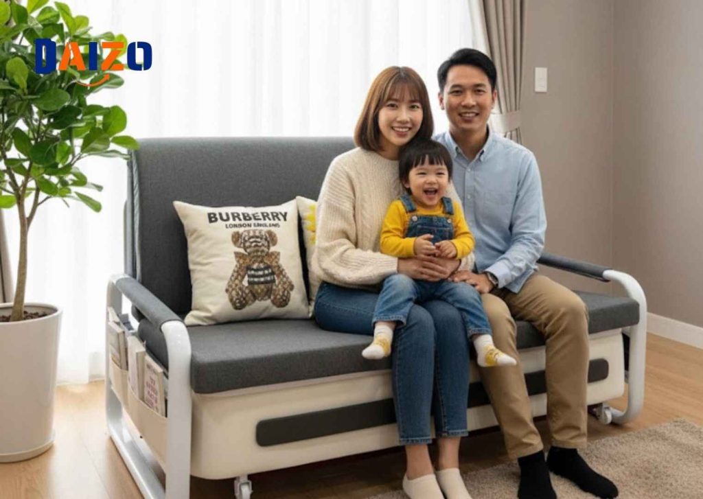 Giường đệm gấp gọn hiện đại