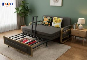 Sofa giường gập đa năng màu xám