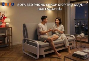 Sofa bed phòng khách giúp thư giãn sau một ngày dài