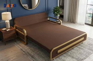 Sofa giường da có cơ chế gập mở linh hoạt