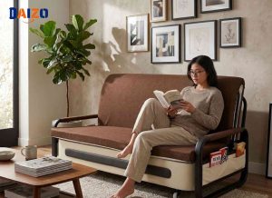 Sofa bed gấp gọn thông minh được nhiều gia đình lựa chọn