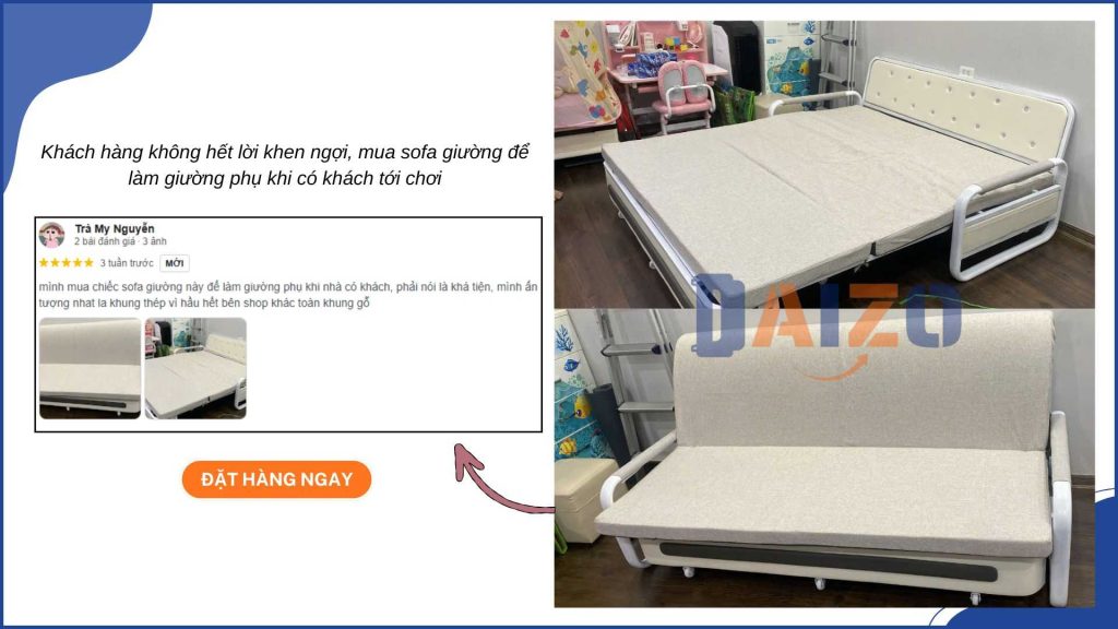 Feedback sofa bed Daizo - Khách hàng nói gì sau khi trải nghiệm