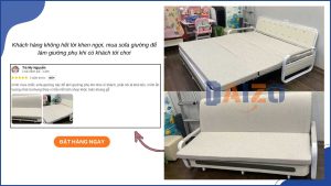 Feedback sofa bed Daizo - Khách hàng nói gì sau khi trải nghiệm