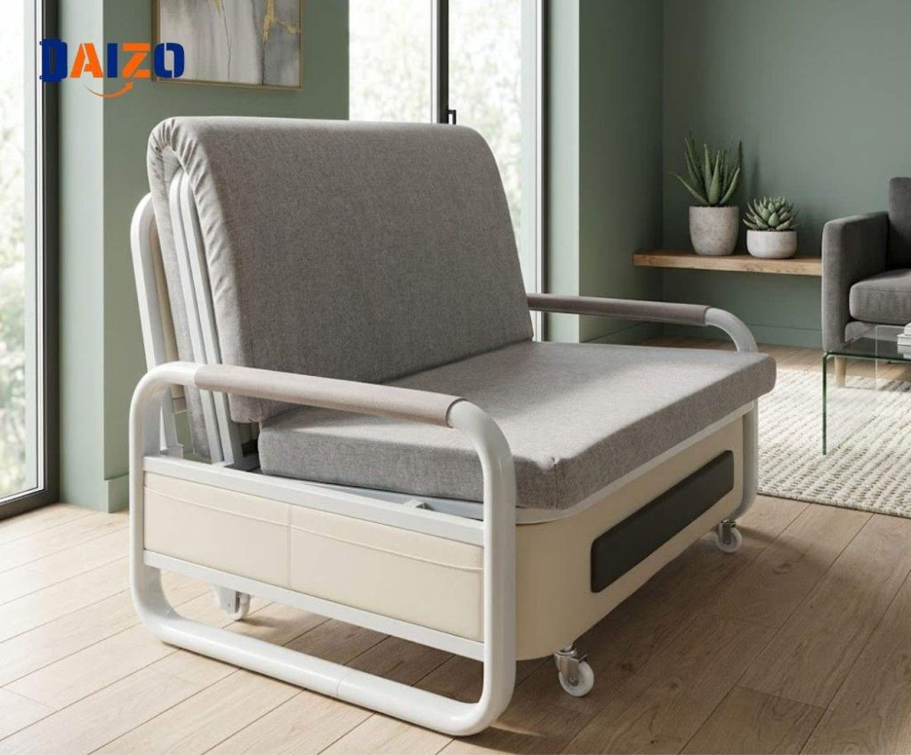 Giường ghế gấp gọn đa năng hiện đại 1m2