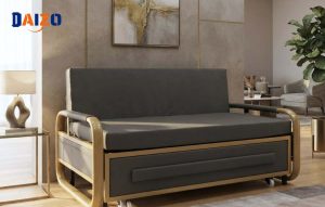 Sofa bed gấp gọn được sử dụng trong phòng khách