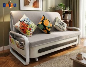 Sofa giường Hà Nội màu ghi xám với thiết kế hiện đại