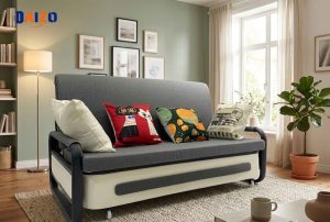 Ghế giường gấp gọn được sử dụng trong phòng khách
